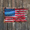 🔥 Handmade Honor US Flag With Cypress Trim -Buy 2 Free Shipping